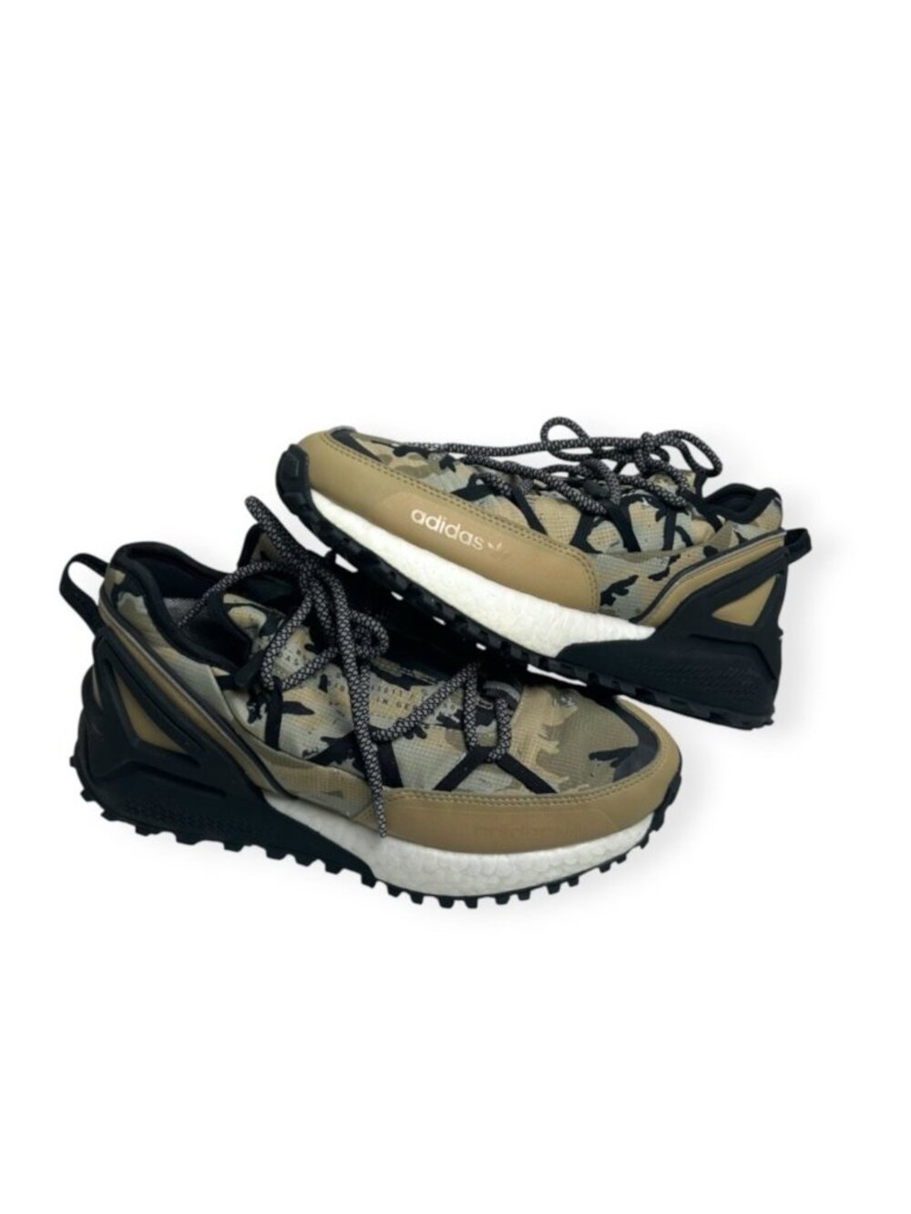 Adidas Men's Size 7 ZX 2K Boost Gore-Tex Outdoor Hiking Shoes Camo Brown Black